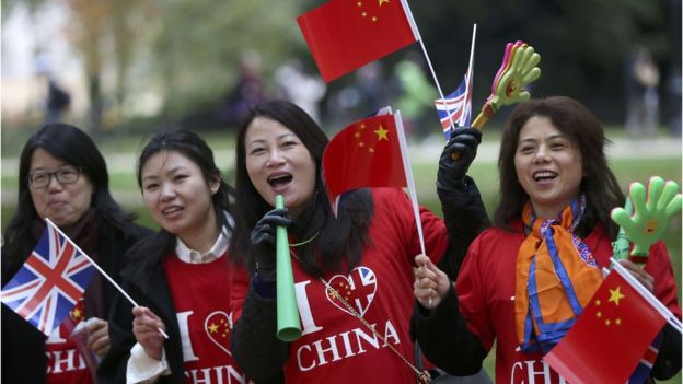 Supporters of China